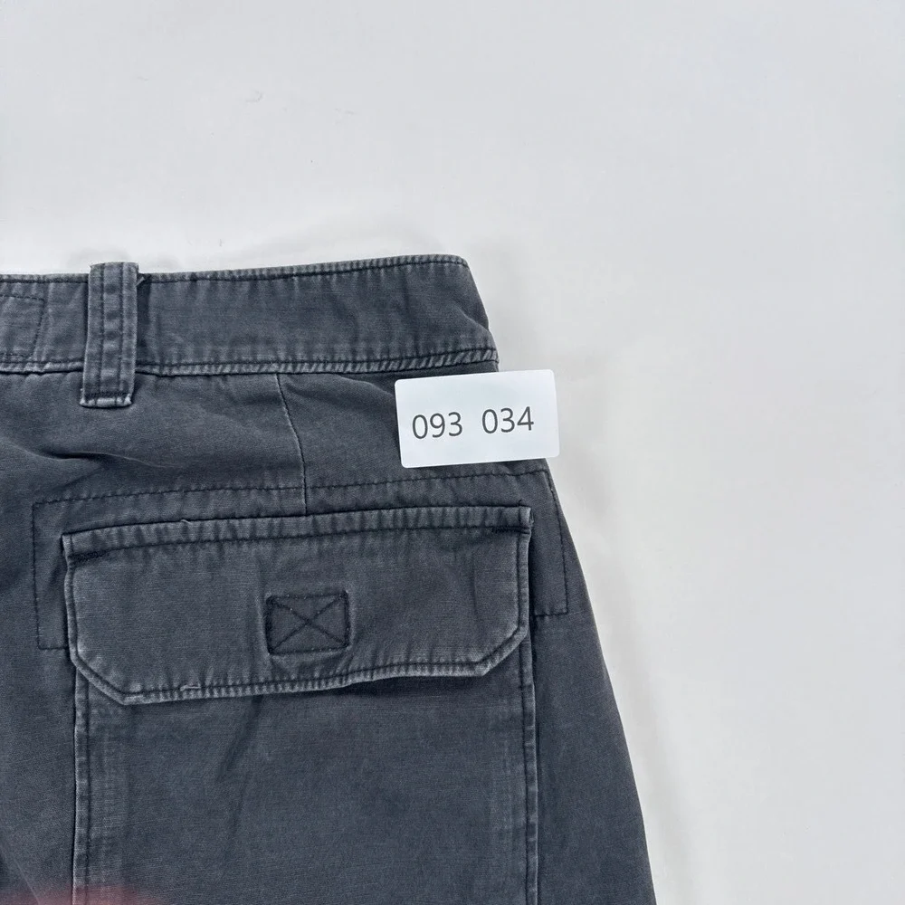 Abercrombie & Fitch Mens Cargo Pants 28x30 Gray Loose Fit Bungee Hem Gorpcore